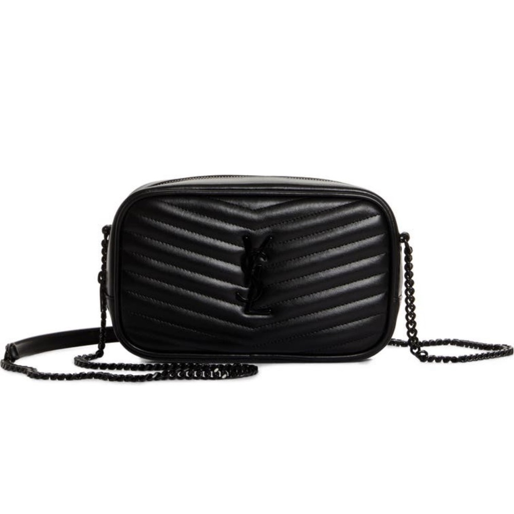 Saint Laurent Mini Lou Pebbled Leather